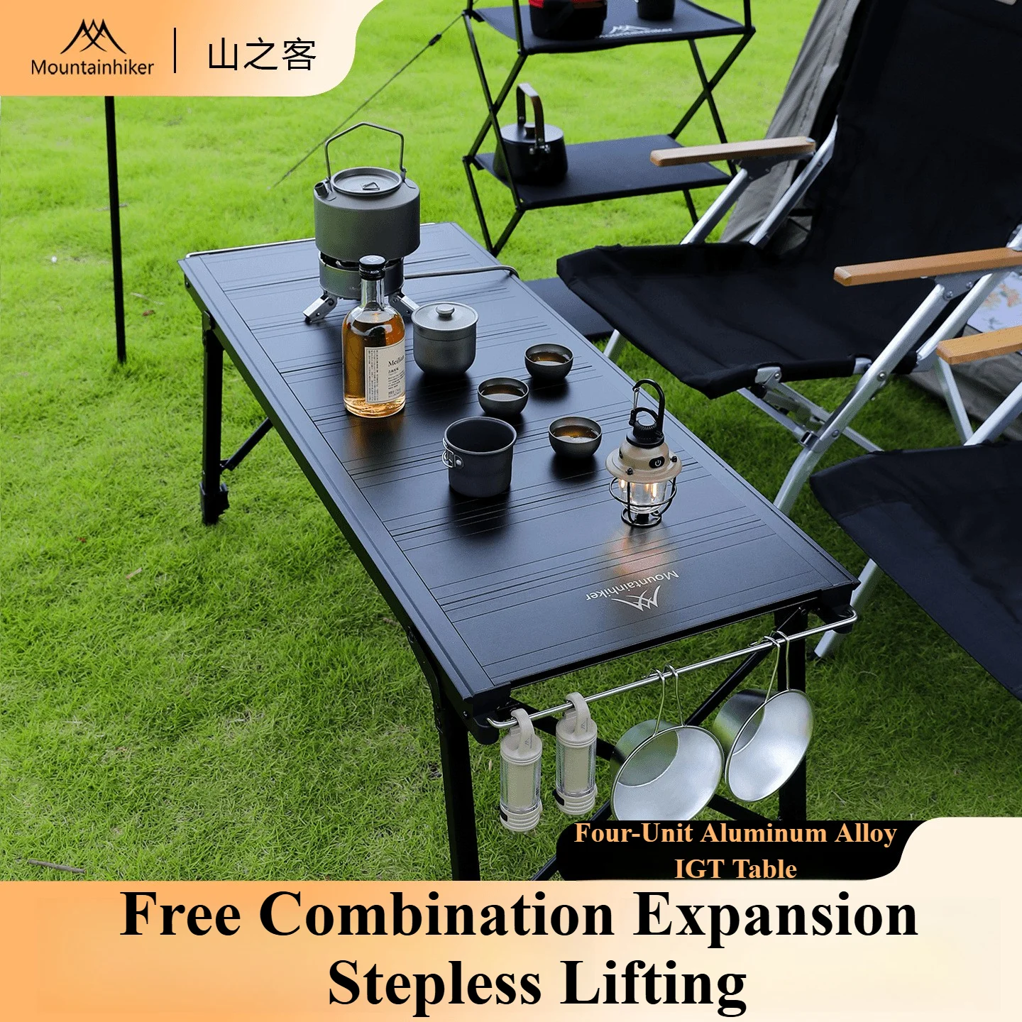 Camping Cooking Stove - Mountainhiker Camping Folding Lift Removable Multi