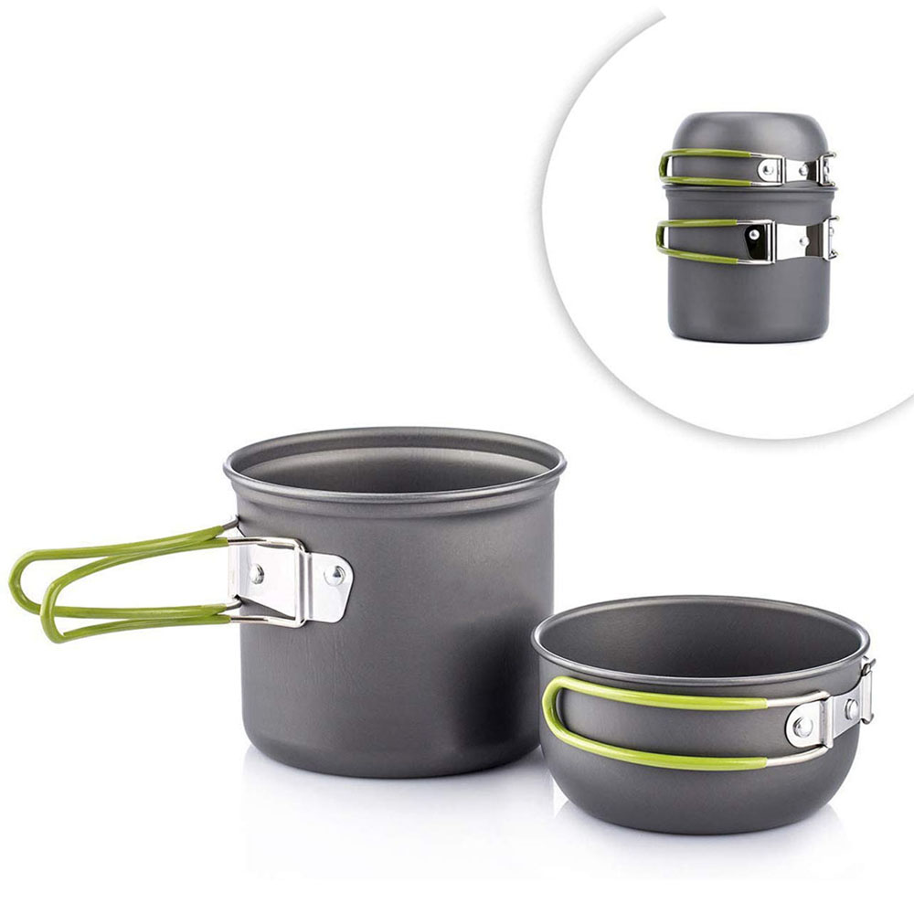 Camping Cooking Kit - Ultralight Camping Pots Cookware Set Portable