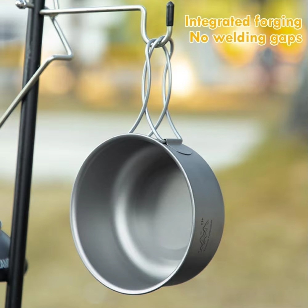 Camping Cooking Noodles - Portable Ultralight Camping Pot Titanium Cookware