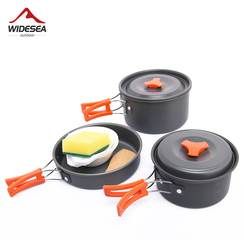 Camping Cooking Kit - Widesea Camping Outdoor Cookware Set Tableware