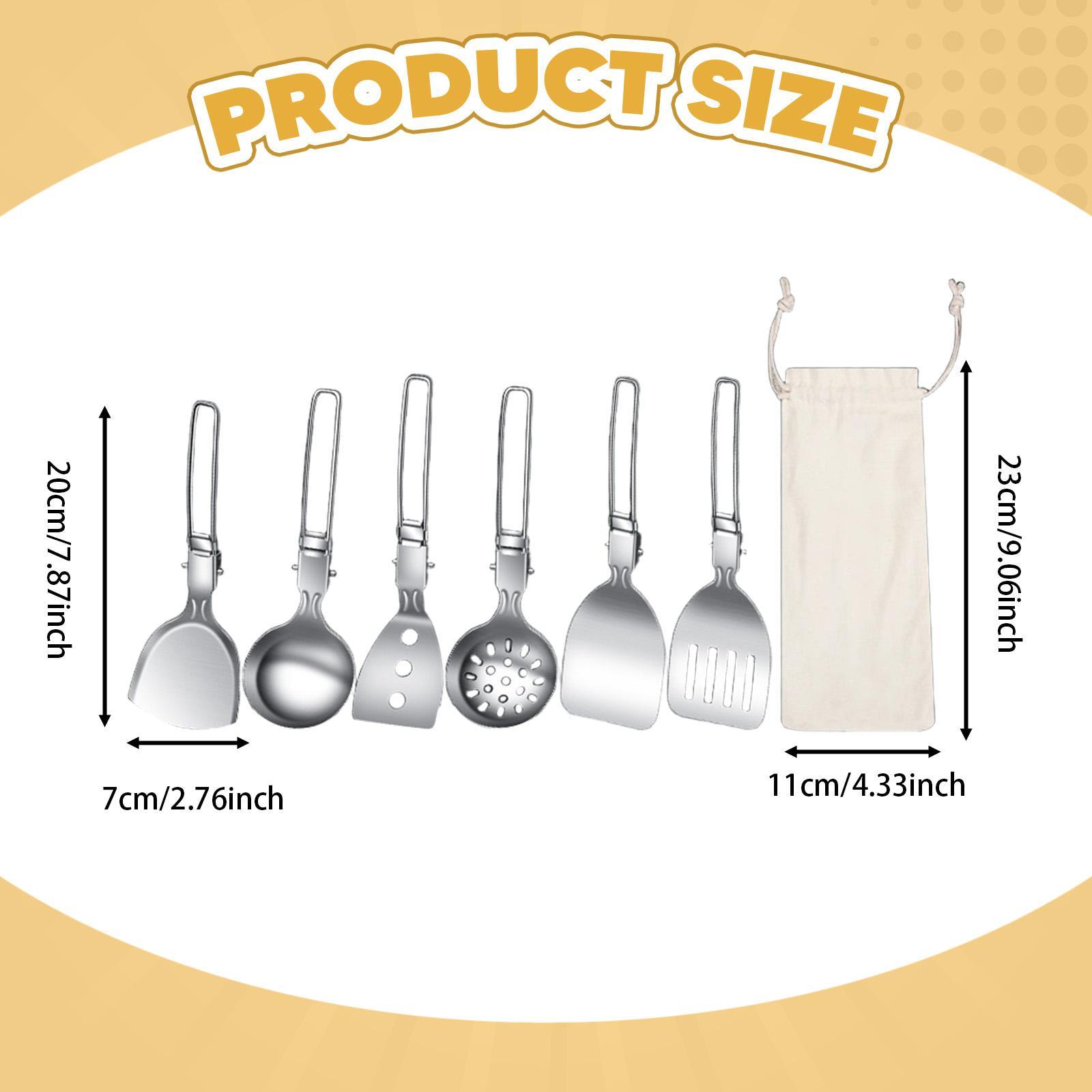 Camping Cooking Essentials - Camp Cooking Utensil Set Stainless Steel