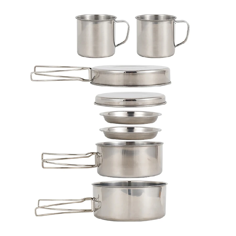8pcs/Set Camping Cookware Mess - огляд і ціна Camping Cooking Kit