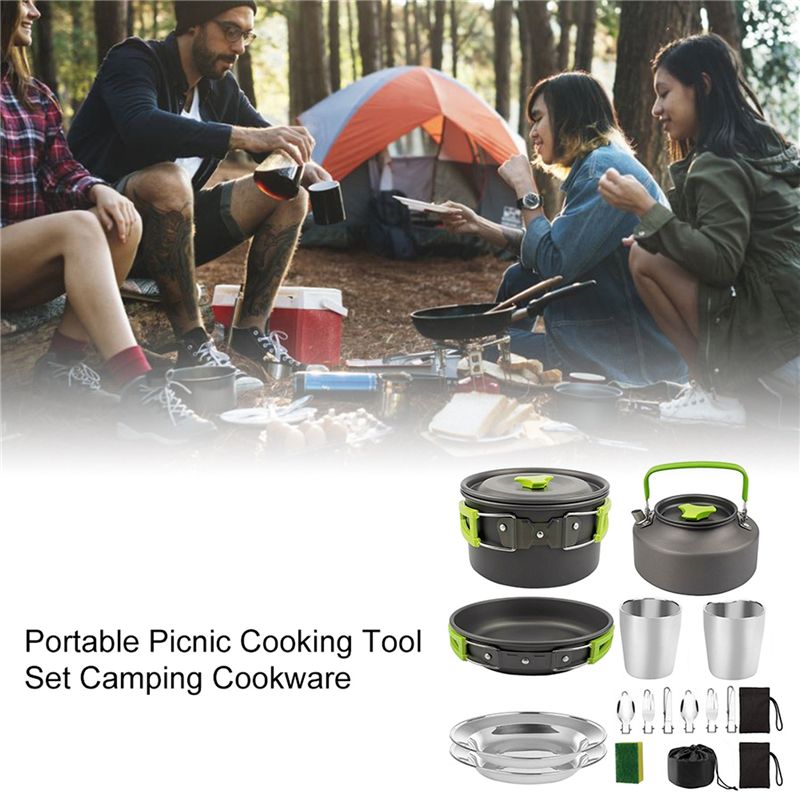 【BUYERS】Camping Cookware Porta - огляд і ціна Camping Cooking Pots And Pans