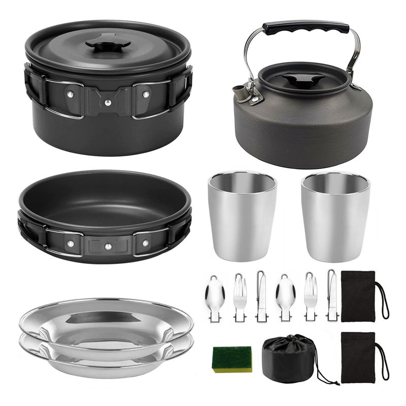 【BUYERS】Camping Cookware Porta - огляд і ціна Camping Cooking Pots And Pans