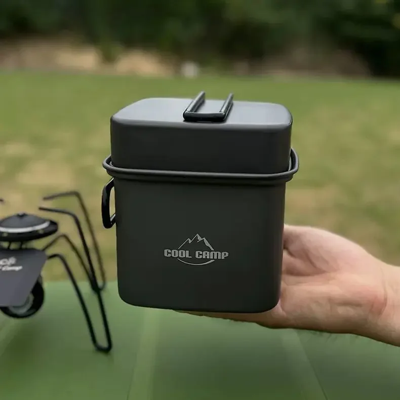 Outdoor Camping Square Pot Fol - огляд і ціна Camping Cooking Box Set