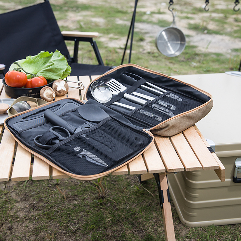 8pcs Camping Kitchen Cookware  - огляд і ціна Camping Cooking Pots And Pans