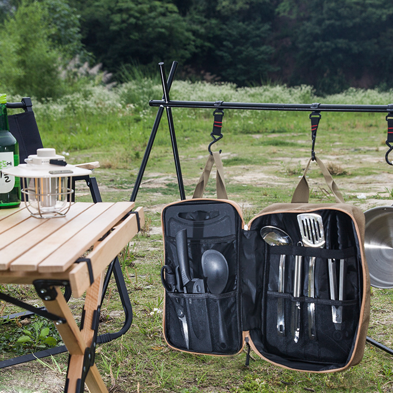 8pcs Camping Kitchen Cookware  - огляд і ціна Camping Cooking Pots And Pans