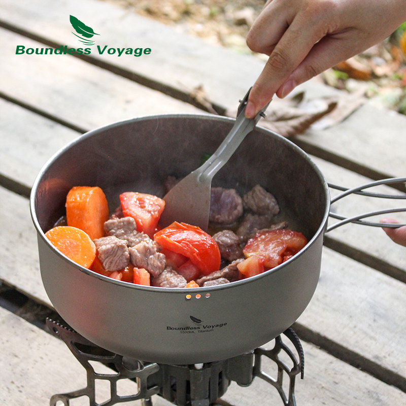 Boundless Voyage Titanium Stea - огляд і ціна Camping Cooking Pots And Pans