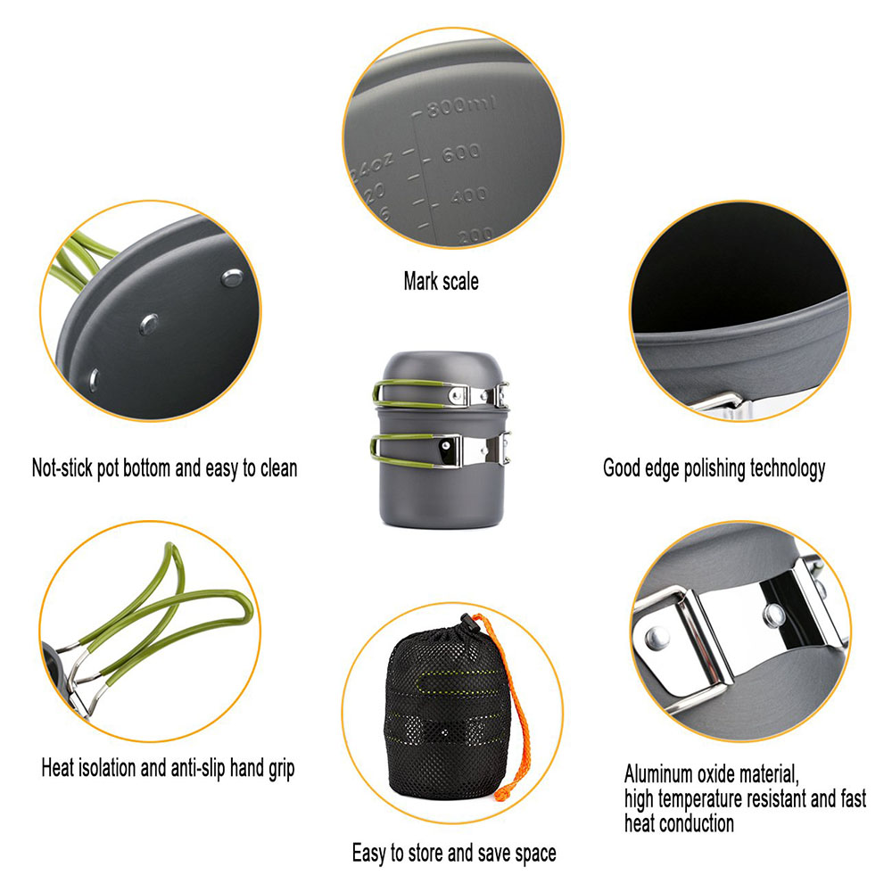 Ultralight Camping Pots Cookwa - огляд і ціна Camping Cooking Kit