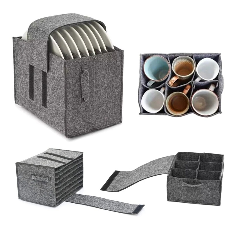 Felt Plate Dish Cup Storage Ba - огляд і ціна Camping Cooking Organizer