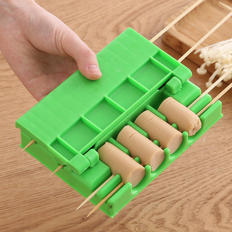 Plastic BBQ Skewer Maker Quick - огляд і ціна Camping Cooking Vegetables