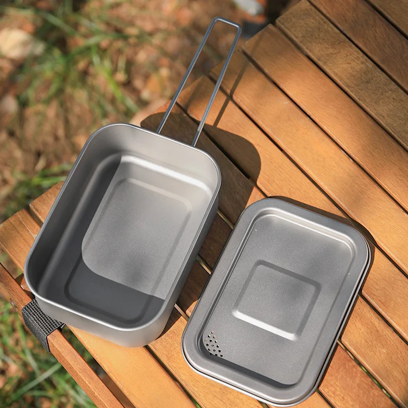 Camping Titanium Lunch Box 800 - огляд і ціна Camping Cooking Noodles