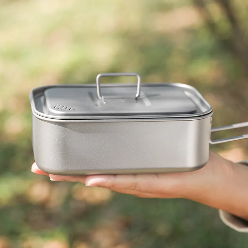 Camping Titanium Lunch Box 800 - огляд і ціна Camping Cooking Noodles