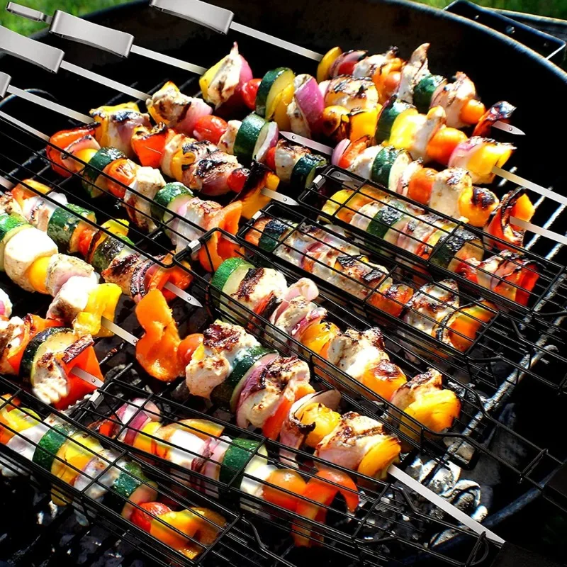 2/3 pcs Grill Baskets Stainles - огляд і ціна Nesting Camping Cooking Set