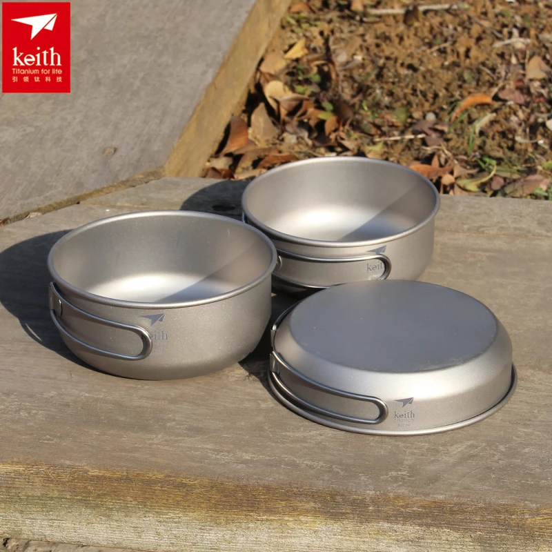Keith 3PCS Titanium Cookware P - огляд і ціна Camping Cooking Pots And Pans