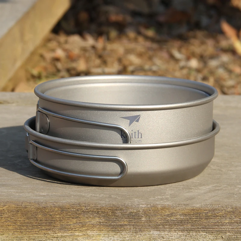 Keith 3PCS Titanium Cookware P - огляд і ціна Camping Cooking Pots And Pans