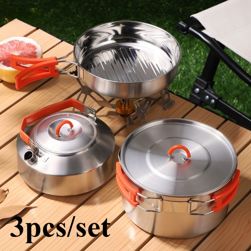 Camping Cookware Set, Lightwei - огляд і ціна Nesting Camping Cooking Set