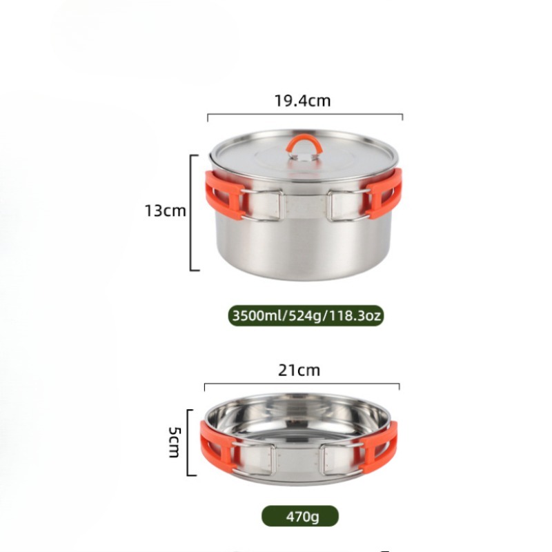Camping Cookware Set, Lightwei - огляд і ціна Nesting Camping Cooking Set