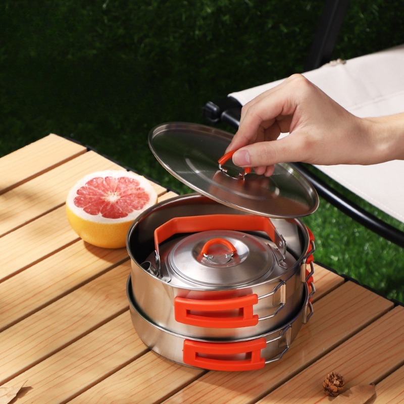 Camping Cookware Set, Lightwei - огляд і ціна Nesting Camping Cooking Set
