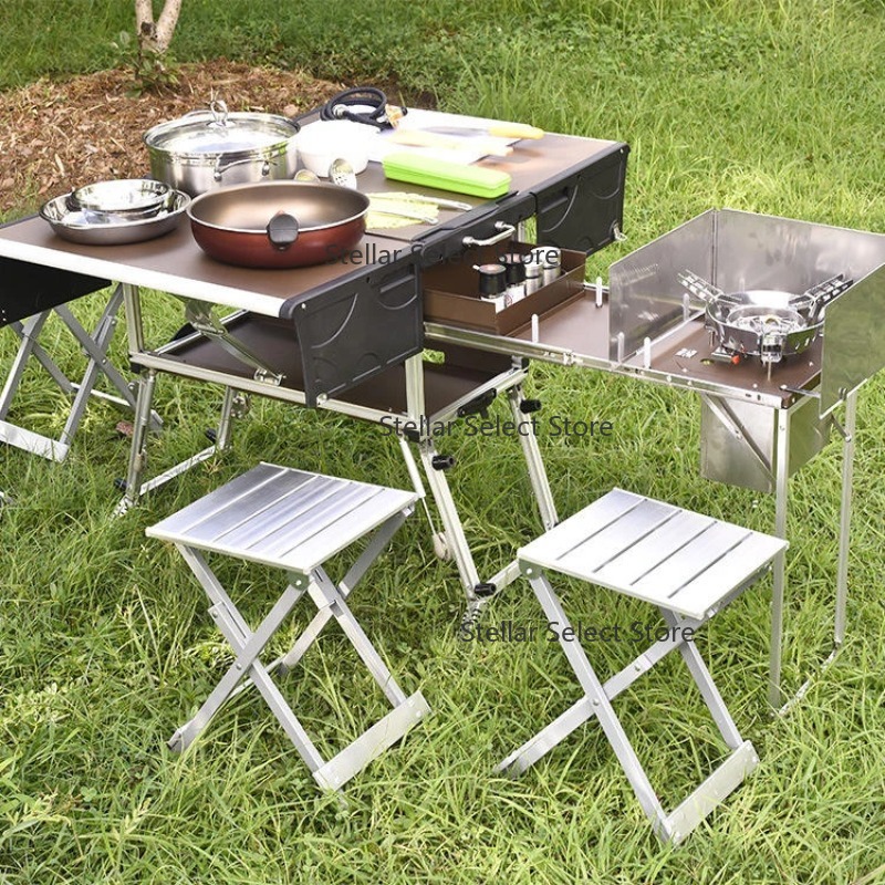 Full Set Outdoor Kitchen Hikin - огляд і ціна Camping Cooking Box Set