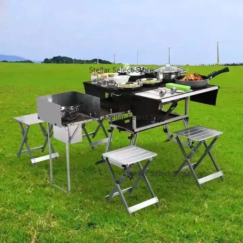 Full Set Outdoor Kitchen Hikin - огляд і ціна Camping Cooking Box Set