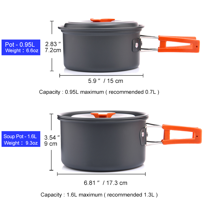 Widesea Camping Outdoor Cookwa - огляд і ціна Camping Cooking Kit