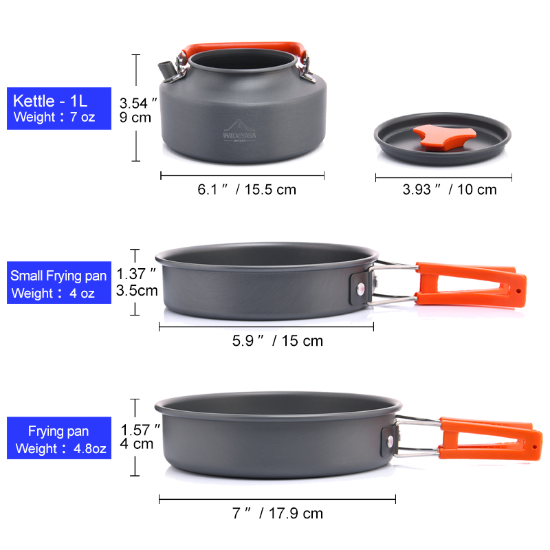 Widesea Camping Outdoor Cookwa - огляд і ціна Camping Cooking Kit