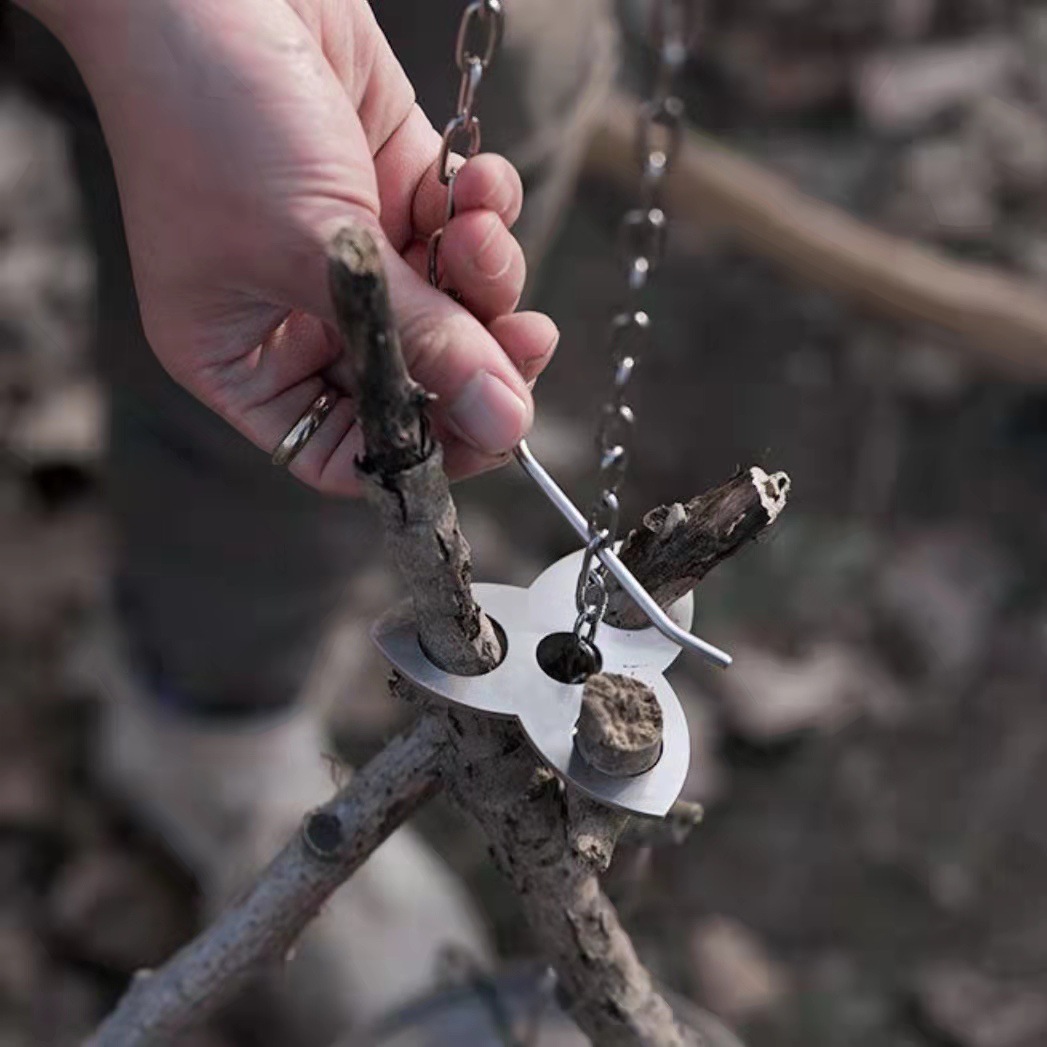 Stainless Steel Camping Tripod - огляд і ціна Camping Cooking Essentials