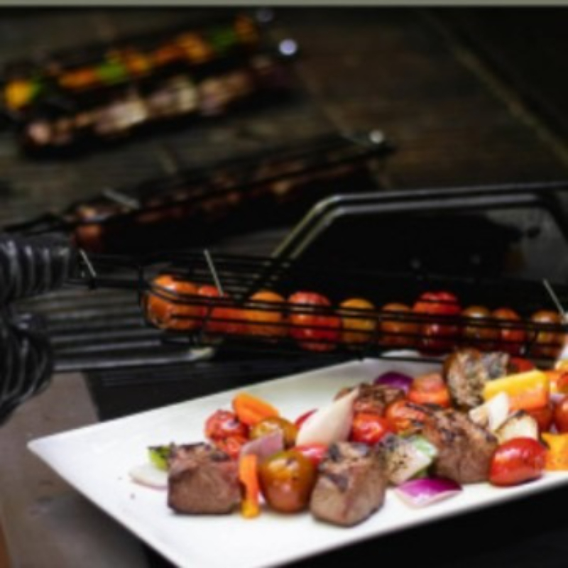 BBQ Grill Basket Portable Meat - огляд і ціна Camping Cooking Vegetables