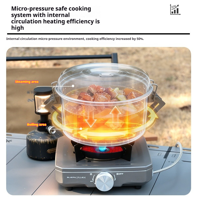 BUERK Outdoor Camping Steamer  - огляд і ціна Camping Cooking Pots And Pans