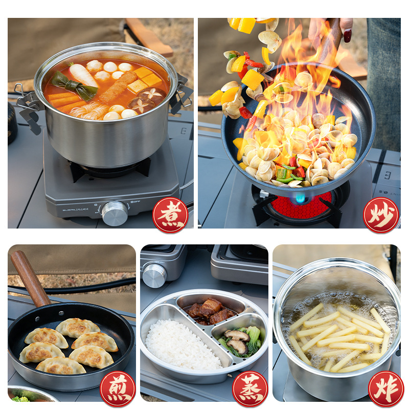 BUERK Outdoor Camping Steamer  - огляд і ціна Camping Cooking Pots And Pans