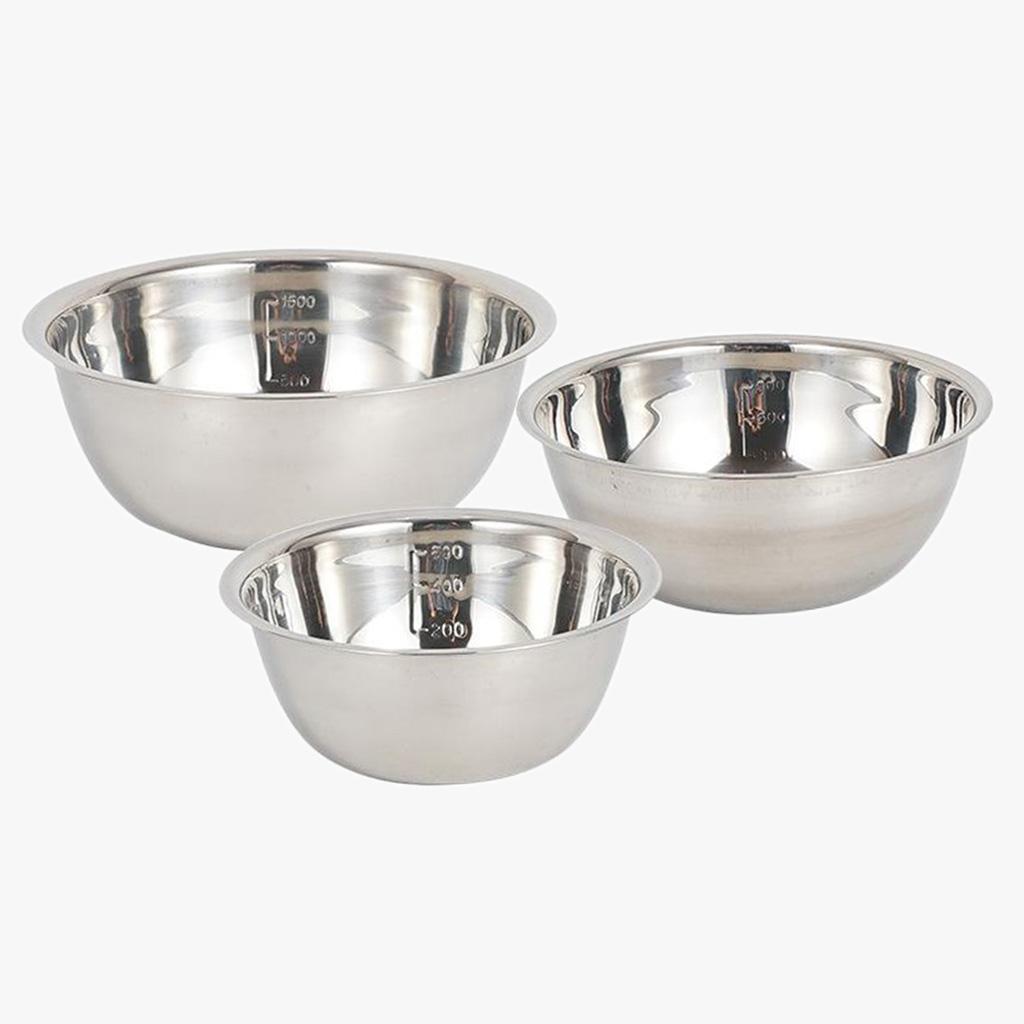 3Pcs Stainless Steel Mixing Bo - огляд і ціна Camping Cooking Kids