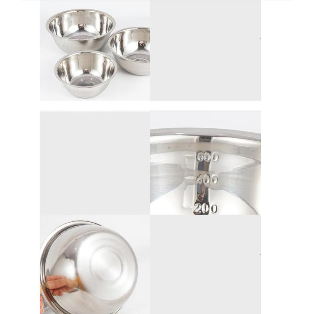 3Pcs Stainless Steel Mixing Bo - огляд і ціна Camping Cooking Kids