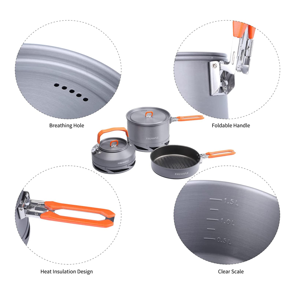 Fire Maple Camping Cookware Ut - огляд і ціна Camping Cooking Kit