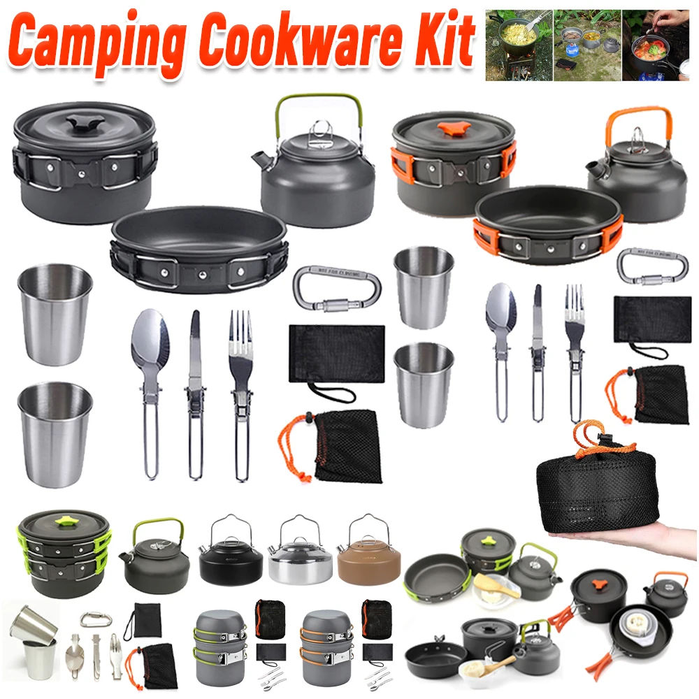 Camping Cookware Kit Kettle Po - огляд і ціна Camping Cooking Kit