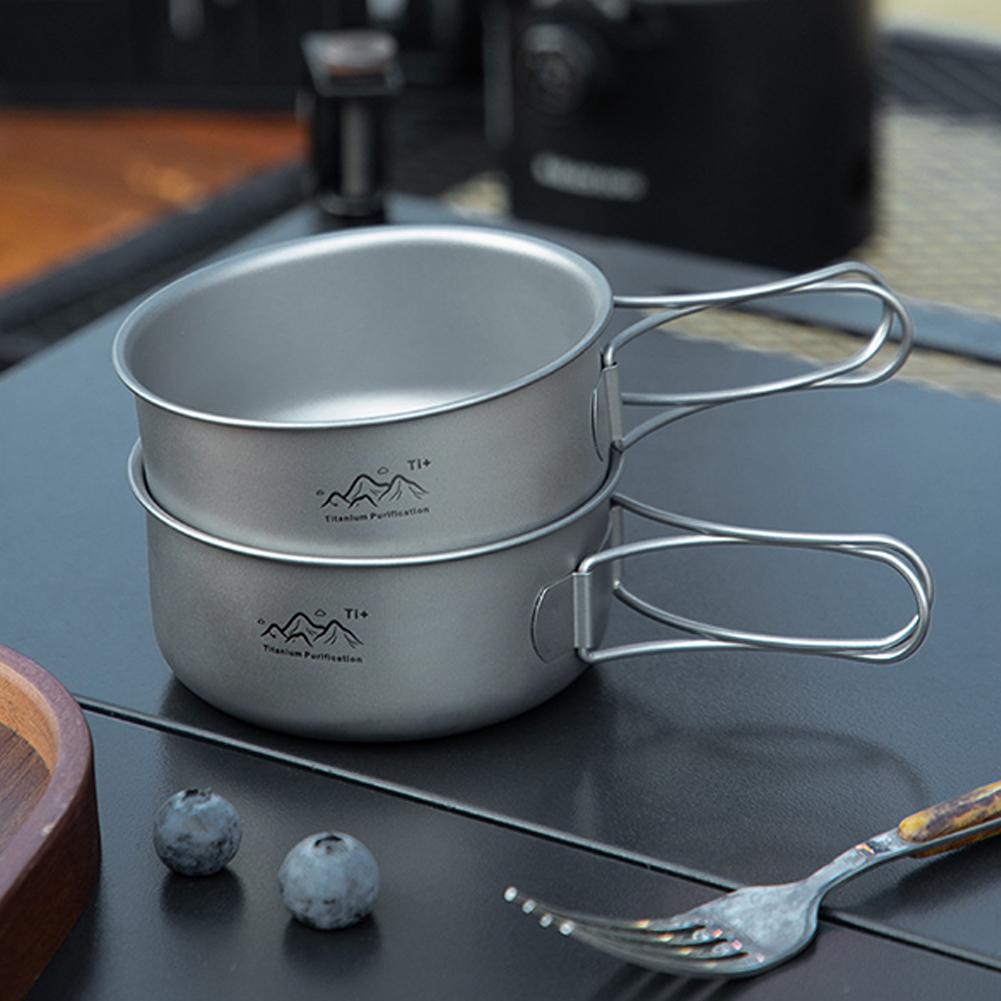 Compact Titanium Alloy Camping - огляд і ціна Camping Cooking Noodles