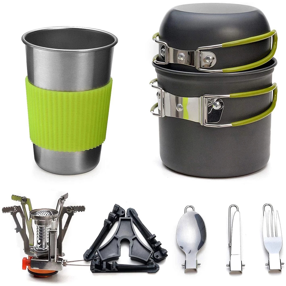 Camping Cookware Kit with Stov - огляд і ціна Camping Cooking Kit