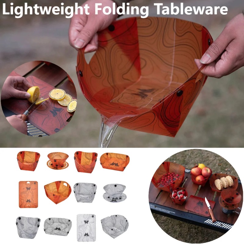 Foldable Camping Tableware Por - огляд і ціна Camping Cooking Kit